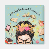 Aimant J'Aime Les Grands Livres (Devant)