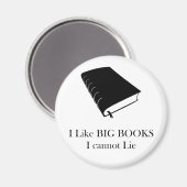 Aimant J'Aime Les Grands Livres Je Ne Peux Pas Maitre L'A (Recto/Verso)