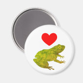 Aimant J'aime les grenouilles (Recto/Verso)