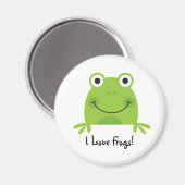 Aimant J'Aime Les Grenouilles ! (Recto/Verso)