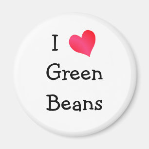 Aimant J'Aime Les Haricots Verts
