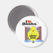 Aimant J'aime les livres (Recto/Verso)