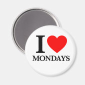 Aimant J'aime les lundis (Recto/Verso)