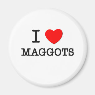 Aimant J'aime les maggots