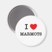 Aimant J'aime les MARMOTS (Recto/Verso)