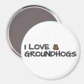 Aimant J'aime les marmottes (Recto/Verso)