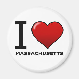 AIMANT J'AIME LES MASSACHUSETTS