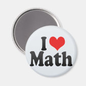 Aimant J'aime les maths (Recto/Verso)