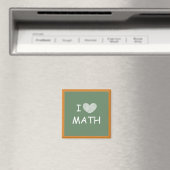 Aimant J'aime les maths (In Situ (Lave-vaisselle))