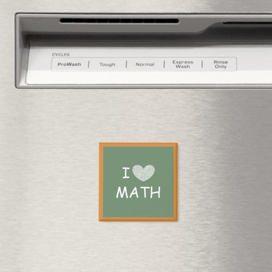 Aimant J'aime les maths (In Situ (Lave-vaisselle))