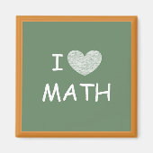 Aimant J'aime les maths (Devant)