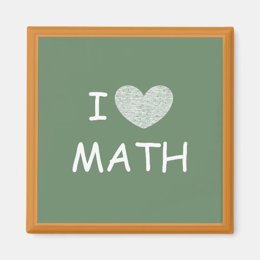 Aimant J'aime les maths (Devant)