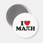 Aimant J'aime les maths (Recto/Verso)