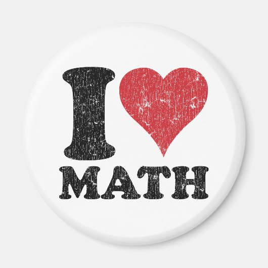 Aimant J'aime les maths (Devant)