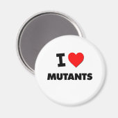 Aimant J'aime les mutants (Recto/Verso)