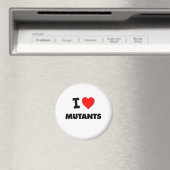 Aimant J'aime les mutants (In Situ (Lave-vaisselle))