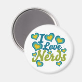 Aimant J'Aime Les Nerds (Recto/Verso)