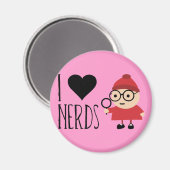 Aimant J'Aime Les Nerds (Recto/Verso)
