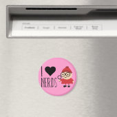 Aimant J'Aime Les Nerds (In Situ (Lave-vaisselle))