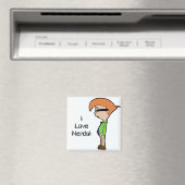 Aimant J'Aime Les Nerds ! (In Situ (Lave-vaisselle))