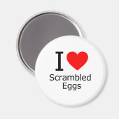 Aimant J'Aime Les Oeufs Écrasés (Recto/Verso)