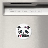 Aimant J'aime les pandas (In Situ (Lave-vaisselle))