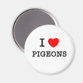 Aimant J'aime les PIGEONS (Recto/Verso)
