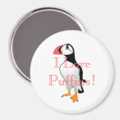 Aimant J'Aime Les Puffins ! (Recto/Verso)