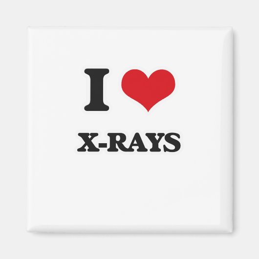 Aimant J'Aime Les Rayons X (Devant)