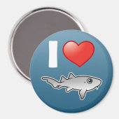 Aimant J'aime les requins infirmières (Recto/Verso)