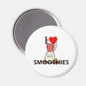 Aimant J'aime les smoothies (Recto/Verso)
