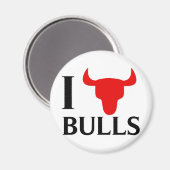 Aimant J'aime les taureaux (Recto/Verso)