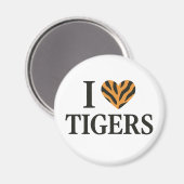 Aimant J'aime les tigres (Recto/Verso)