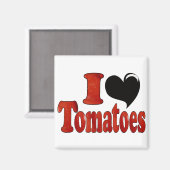 Aimant J'aime les tomates (Recto/Verso)