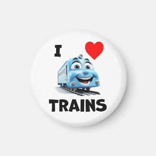 Aimant J'aime les trains