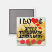 Aimant J'AIME LES Turnovers Apple (Recto/Verso)
