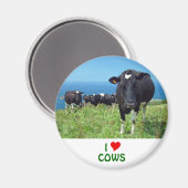 Aimant J'aime les vaches (Recto/Verso)
