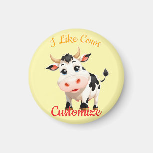 Aimant J'aime les vaches Art Thunder_Cove
