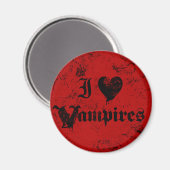 Aimant J'aime les vampires (Recto/Verso)