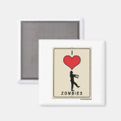 Aimant J'aime les zombies (Recto/Verso)