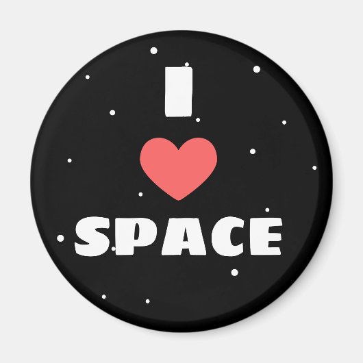 Aimant J'aime l'espace (Devant)