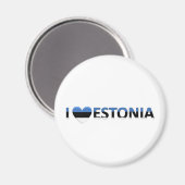 Aimant j'aime l'estonie (Recto/Verso)