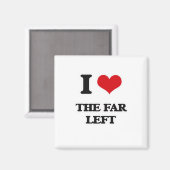 Aimant J'Aime L'Extrême Gauche (Recto/Verso)