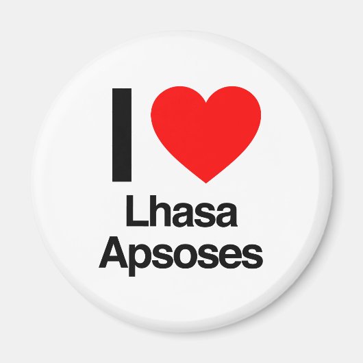 Aimant j'aime lhasa apsoses (Devant)