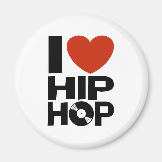 Aimant J'aime l'Hip hop (Devant)