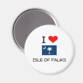Aimant J'Aime L'Île De Palms Caroline Du Sud (Recto/Verso)