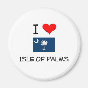 Aimant J'aime l'île des paumes la Caroline du Sud
