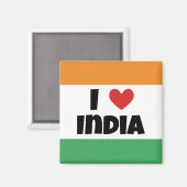 Aimant J'aime l'Inde (Recto/Verso)