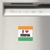 Aimant J'aime l'Inde (In Situ (Lave-vaisselle))