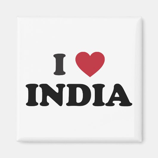 Aimant J'aime l'Inde (Devant)